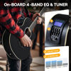 Picture of GLARRY Full Size Acoustic Electric Bass Guitar Beginner Kit, Cutaway 4 Strings Electric Acoustic Bass Guitar w/Inbuilt Tuner, Bag, Strap, Picks, Strings, Basswood Bass Guitarra, Matte Black