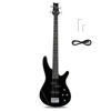 Picture of Ktaxon 4 String Electric Bass Guitar, Full Size Standard Right Handed Rosewood Fingerboard Beginner Kit with Cable Wrench Tool (Black)