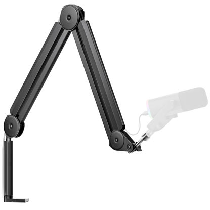 Picture of InnoGear Mic Boom Arm Microphone Stand Cable Management for Blue Yeti FIFINE AM8 K669B HyperX QuadCast S SoloCast AT2020 Shure SM7B MV7 and Other Microphone