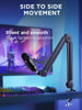 Picture of InnoGear Mic Boom Arm Microphone Stand Cable Management for Blue Yeti FIFINE AM8 K669B HyperX QuadCast S SoloCast AT2020 Shure SM7B MV7 and Other Microphone