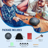 Picture of CAHAYA Steel Tongue Drum 6-Inch: 8 Notes Steel Percussion Hand Drum with Music Book Drum Mallets Finger Paddles Carry Bag for Kids Gift Musical Education Meditation Navy Blue CY00372-2