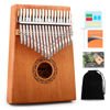 Picture of Kalimba Thumb Piano,YUNDIE Portable 17 Keys Mbira Finger Piano with Tune Hammer and Study Instruction,Musical Instruments Birthday Gift for Kid Adult Beginners Professional(Brown)