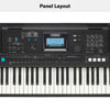 Picture of Yamaha, 61-Key Touch-Sensitive Advanced Portable Keyboard with Power Adapter, (PSRE473)