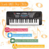Picture of Piano Keyboard for Kids, EOOLEOW 37 Keys Portable Electronic Piano for kids with Microphone - Music Keyboard Piano Toys for 3 4 5 6 7 8 9 Year Old Boys and Girls (Black)