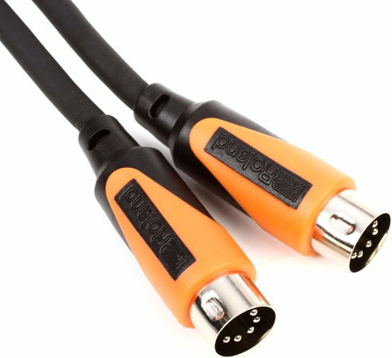 Picture of Roland 3ft MIDI Cable-Black Series, 3 feet (RMIDI-B3)