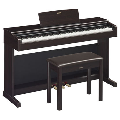 Picture of Yamaha Arius, 88-Key Weighted Action Digital Aspiring Musicians, CFX Concert Grand Piano Voice, 3-Pedal Unit, Bench Included, Classic Upright Design, Dark Rosewood (YDP145R)