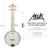 Picture of Banjo Ukulele, AKLOT Concert 23 inch Remo Drumhead Open Back Maple Body 15:1 Advanced Tuner with Two Way Truss Rod Gig Bag Tuner String Strap Picks