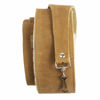 Picture of Perri's Leathers Ltd. - Suede Banjo Strap with with Metal Hooks - Adjustable Strap from 44.5"" to 53"" Soft Sheepskin Fur Pad - Natural (P25SHBJ-6696)