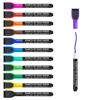 Picture of maxtek Magnetic Whiteboard Markers - 12 Count Colorful Fine Tip Dry Erase Markers with Eraser for Kids, Low Odor Thin Markers for Calendar Boards