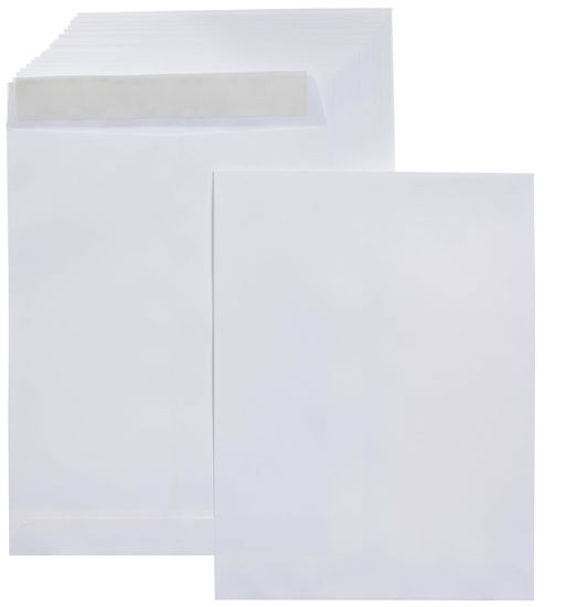 Picture of Amazon Basics Catalog Mailing Envelopes, Peel and Seal, 9x12 Inch, 100-Pack, White