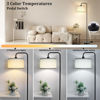 Picture of [Upgraded] LED Floor Lamp for Living Room, 3 Color Temperature Floor Lamp with Foot Switch Modern Standing Lamp Tall Pole Floor Reading Lamp for Bedroom, Study Room, Office, 9W Bulb Included, Black