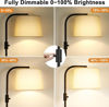 Picture of Ambimall 𝐅𝐮𝐥𝐥𝐲 𝐃𝐢𝐦𝐦𝐚𝐛𝐥𝐞 Floor Lamp - Floor Lamps 9W 𝐋𝐄𝐃 Light Bulb Included, Standing Lamps for Living Room with Adjust Head, Modern Standing Tall Light Rotary Switch for Office