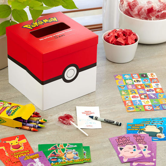 Valentine's Day Cards And Mailbox Kit - 32 Student Cards With Video Game Theme
