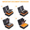 Picture of DocSafe 5200°F Document Organizer with Lock,Upgraded Heat Insulated Fireproof＆Waterproof Box 8 Layers File Organizer,Portable Home Travel Safe Storage for Important Documents, Files and More