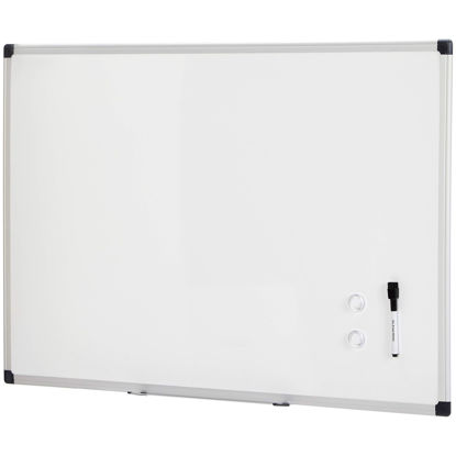Picture of Amazon Basics Magnetic Dry Erase Whiteboard, 36 x 24-Inch, Aluminum Frame, Silver/White