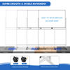 Picture of Large Rolling White Board, 48x32 in White Board on Wheels, maxtek Double-Sided Magnetic Mobile Whiteboard with Stand School Supplies for Classroom Office and Home, Sliver