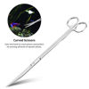 Picture of Ohtomber Aquascape Tools Aquarium Kit - 4PCS Terrarium Supplies Include Long Tweezers for Terrarium, Feeding Tongs, Aquarium Scissors, Algae Scraper for Fish Tank Cleaning Plant Trimming