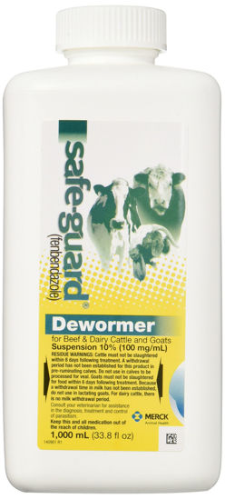Picture of Safe-Guard Dewormer Suspension for Beef, Dairy Cattle and Goats, 1000ml