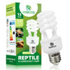 Picture of REPTI HOME UVB Reptile Light 5.0, 13W Tropical and Sub-Tropical UVA UVB Bulb for Reptiles, Tropical Terrarium Compact Fluorescent Lamp, Reptile UVB Light Bulb for Chameleons, Iguanas and Turtles