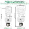 Picture of REPTI HOME UVB Reptile Light 5.0, 13W Tropical and Sub-Tropical UVA UVB Bulb for Reptiles, Tropical Terrarium Compact Fluorescent Lamp, Reptile UVB Light Bulb for Chameleons, Iguanas and Turtles