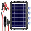 Picture of POWOXI Upgraded 7.5W-Solar-Battery-Trickle-Charger-Maintainer-12V Portable Waterproof Solar Panel Trickle Charging Kit for Car, Automotive, Motorcycle, Boat, Marine, RV,Trailer, Snowmobile, etc.