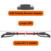 Picture of OYMSAE 25Feet SAE to SAE Extension Cable Quick Disconnect Connector 16AWG,for Automotive,Solar Panel Panel SAE Plug(25FT(16AWG)), Charging Adapter