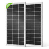 Picture of ECO-WORTHY 2pcs 100 Watt Solar Panels 12 Volt Monocrystalline Solar Panel for RV Marine Boat and Other Off-Grid Applications, 2-Pack 100W