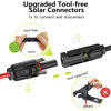Picture of JXMXRPV Solar Connectors for 2-3-4-6-8 Solar Panels,Tool-Free Solar Panels Connectors 10awg, Waterproof Solar Panel Splitter, 2 to 8 Y Branch Parallel Adapter for Solar Cable Extension