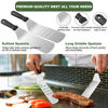 Picture of 35PCS Griddle Accessories Kit, Flat Top Grill Accessories Set for Blackstone and Camp Chef, Grill Spatula Set with Enlarged Spatulas, Basting Cover, Scraper for Outdoor Barbecue