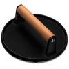 Picture of EWFEN Burger Press, 7" Round Heavy-Duty Cast Iron Smash Bacon Press Meat Steak with Wood Handle for Griddle, Sandwich, Nonstick Pan