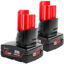 Picture of waitley 2 Pack 12V 6A Replacement Battery Compatible with Milwaukee 6.0Ah Power Tools