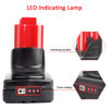 Picture of waitley 2 Pack 12V 6A Replacement Battery Compatible with Milwaukee 6.0Ah Power Tools