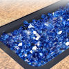 Picture of GASPRO 10 lbs Fire Glass for Propane Fire Pit, 1/2-Inch Reflective Fireplace Glass Rocks for Fire Pit Table, Cobalt Blue