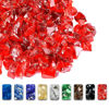 Picture of GRISUN Red Fire Glass for Fire Pit, 1/2 Inch 10 Pounds High Luster Reflective Tempered Glass Rocks for Natural or Propane Fireplace, Safe for Outdoors and Indoors Firepit Glass