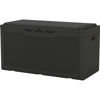 Picture of Patiowell 100 Gallon Resin Deck Box with cushion, Waterproof Large Outdoor Storage Box for Patio Furniture and Garden Tools, Black