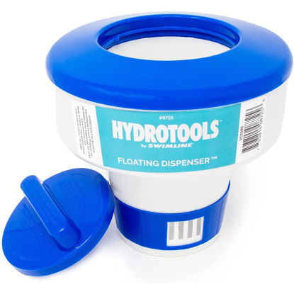 Picture of HYDROTOOLS BY SWIMLINE 8725 Large Capacity Pool & Spa Chemical Dispenser | Compatible With Bromine & Chlorine Supports 1-3’’ Tablets | Adjustable Control Ring For Customizable Flow Rate