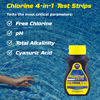 Picture of AquaChek Yellow 4-Way Pool and Spa Test Strips - 50 Yellow Test Strips - Swimming Pool Test Strips For pH, Free Chlorine, Total Alkalinity, and Cyanuric Acid - Quick and Accurate Results - Testing Kit