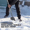 Picture of BARAYSTUS Flat Shovel with Adjustable Handle, 59 in Floor Scraper, Ice Scraper, Garden Cleaning Scraper, Ice Chopper, Snow Shovel, Multifunctional Weed Remover Tool for Walkway Driveway