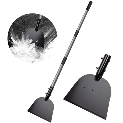 Picture of Walensee Flat Shovel,Snow Shovel, Ice Scraper, 54 inch Snow Ice Chopper for Walkway, Ice Removal Tool for Road Outdoor Garden Cleaning Scraper, Weed Remove Tool for Lawn Edging, Driveway Weeding Tool