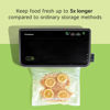 Picture of FoodSaver Vacuum Sealer Machine, Automatic Bag Detection, Sous Vide Friendly, with sealer bags, roll, handheld vacuum sealer, black