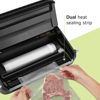 Picture of FoodSaver Vacuum Sealer Machine, Automatic Bag Detection, Sous Vide Friendly, with sealer bags, roll, handheld vacuum sealer, black
