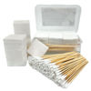 Picture of Gun Cleaning Supplies in Storage Box - Gun Cleaning Patches 300PCS and Gun Cleaning Swabs 200PCS, 6" Long Cotton Swabs, 2" x 2" Lint Free Gun Cleaning Cloth Fit Most Caliber Firearms .30/.38 cal/ 9 mm