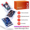 Picture of Arjiekwei 3"X4" Card Sleeves Hard Plastic, Baseball Card Protectors Hard Plastic, Premium Card Sleeves for Trading Cards, Card Holder for Sports Baseball Football Game Cards (100 Hard Sleeves)