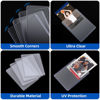 Picture of Arjiekwei 3"X4" Card Sleeves Hard Plastic, Baseball Card Protectors Hard Plastic, Premium Card Sleeves for Trading Cards, Card Holder for Sports Baseball Football Game Cards (100 Hard Sleeves)