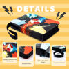 Picture of Jravkfi Card Binder 4 Pocket with 50 Removable Sleeves-Can Hold 400 Cards,3-Ring Zipper Sports Book is Gifts for Boys and Girls
