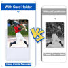 Picture of 32 Count Topload Card Holder, Sooez 35PT Topload Card Protector, 3" x 4" Hard Plastic Card Sleeves, Baseball Card Protector, Rigid Toploading Card Case for Collectible Trading Sports Cards