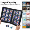 Picture of Premium Zip Card Binder, Fabmaker 9 Pocket Trading Card Binder, PU Cover Zipper Card Collection Album, Sturdy 360 Side-Loading Card Folder Holder for MTG, TCG, Game Cards, Sports Cards, Purple
