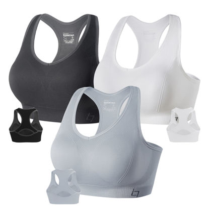 Picture of FITTIN Racerback Sports Bras for Women - Padded Seamless High Impact Support for Yoga Gym Workout Fitness