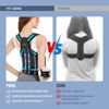 Picture of Fit Geno Back Brace Posture Corrector for Women and Men, Shoulder Straightener, Adjustable Full Back Support, Upper and Lower Back Pain Relief - Scoliosis, Hunchback, Hump, Thoracic, Spine Corrector