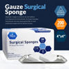 Picture of MED PRIDE 4”x 4” Gauze, 200 Surgical Sponges 12-ply Extra Absorbent | All-Gauze, Non-Sterile| Great for Wound Dressing, Prepping, Scrubbing & Cleaning| Essential First-Aid